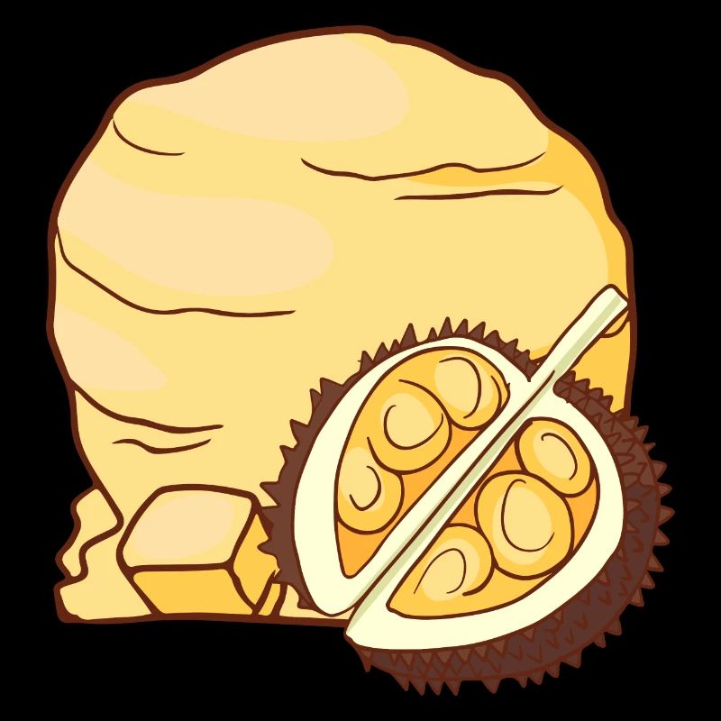 Durian Eis Speiseeis Eiskrem Eiscreme Kugeleis