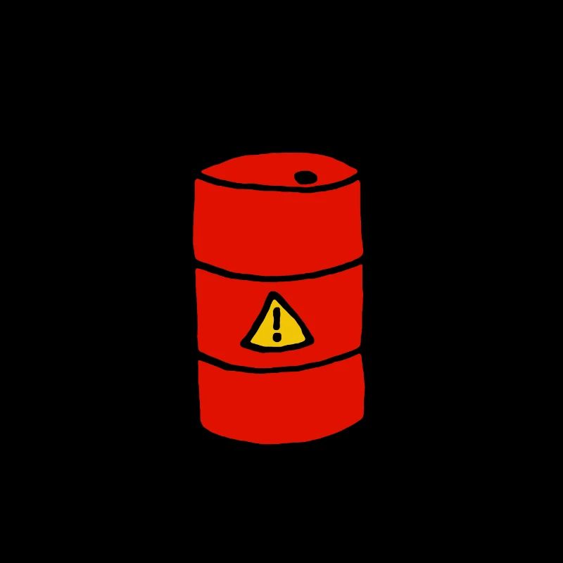Barrel, comic style, pollution, dangerous goods