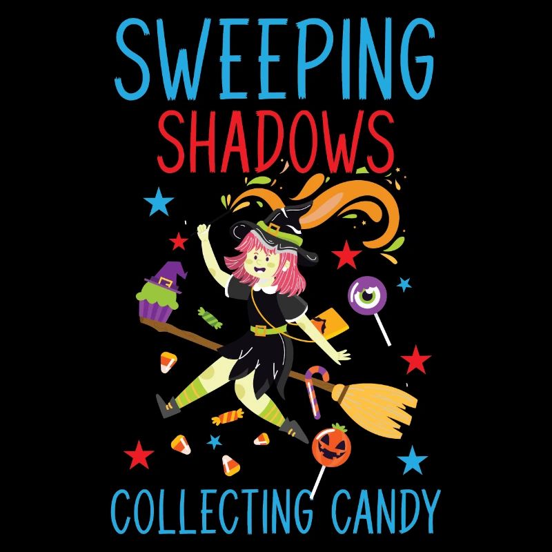 Sweeping Shadows Collecting Candy Halloween