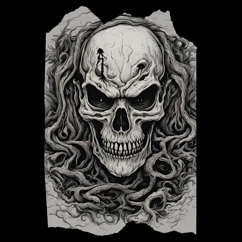 Sinister Roots Unleashed Skull Undead Heavy Metal