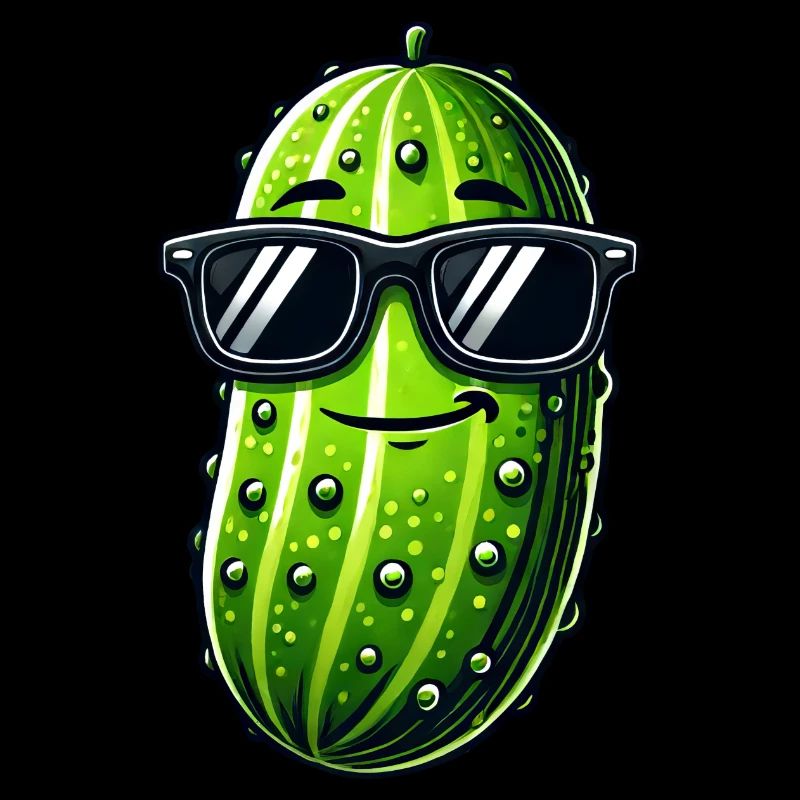 Cool Concombre Lunettes De Soleil Cornichon D’été Fruit