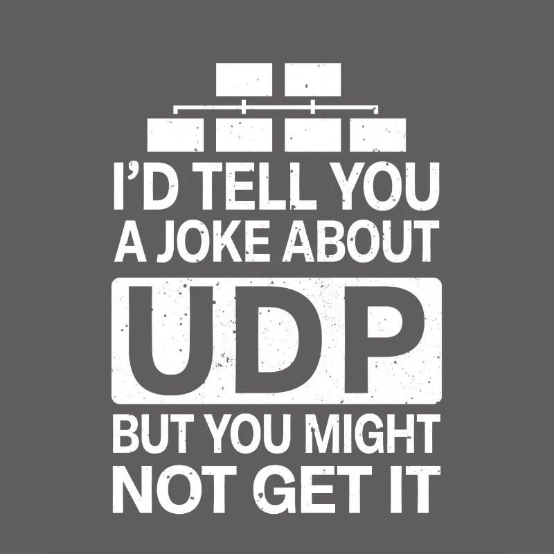 Funny Joke About UDP Network Administrator IT Tech