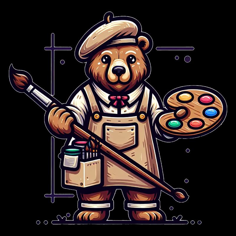 Artiste d’ours mignon