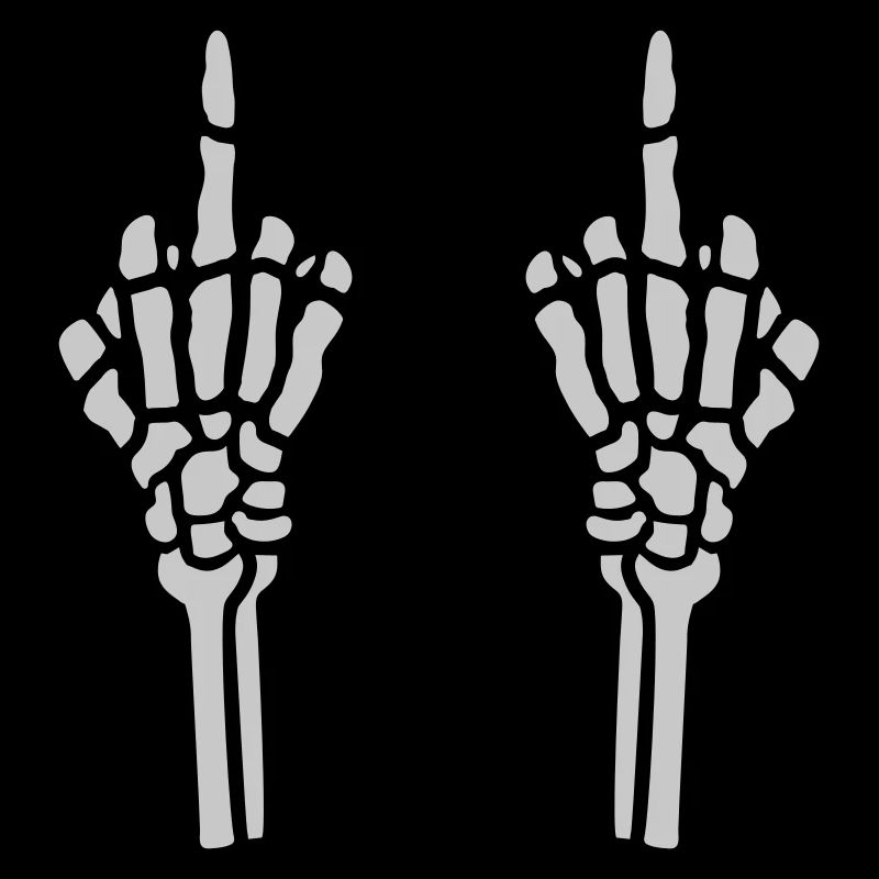 Geste 2 Hände Mittelfinger