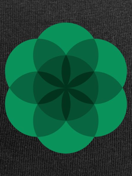 grüne Lebensblume