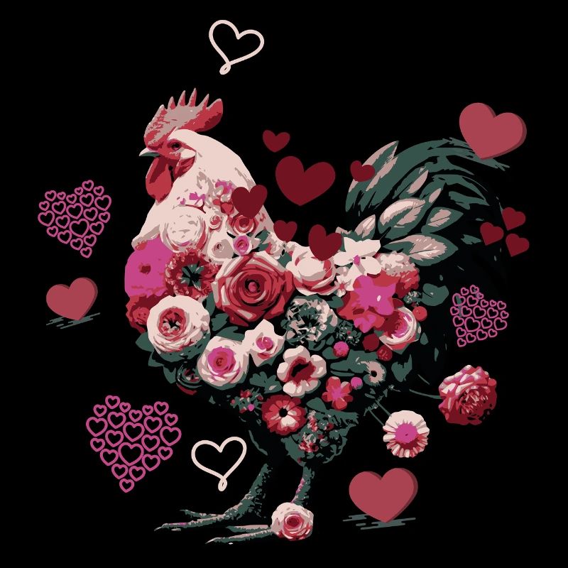 Poulet Fleurs et Coeurs