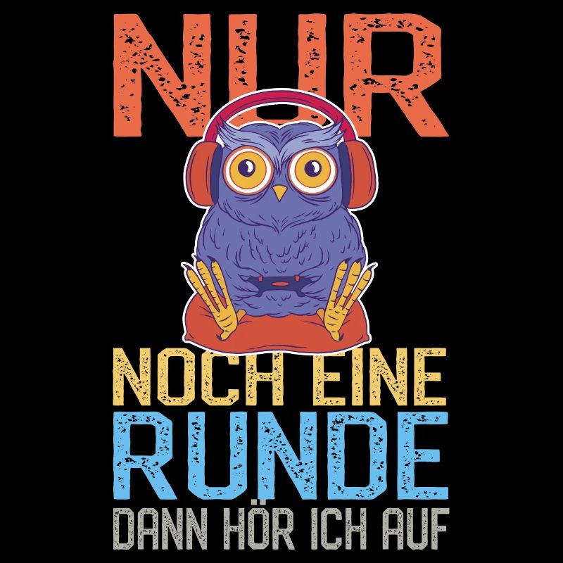 Lustige Gaming Eule - Streaming Computerspiele