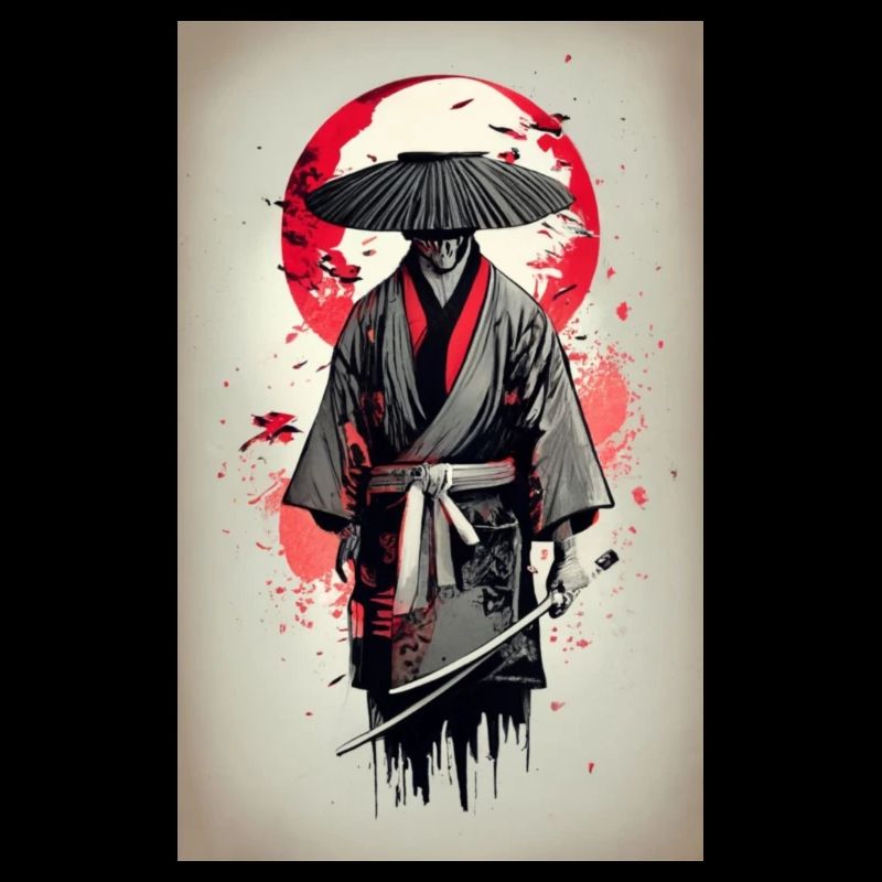 Affiche japonais médiéval