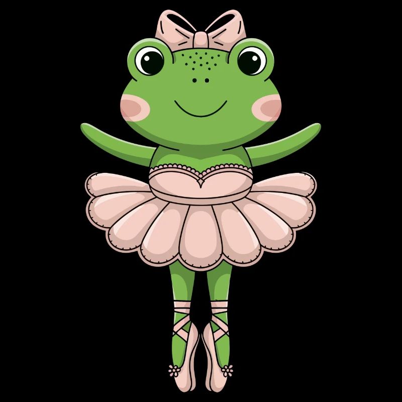 Ballettfrosch im rosa Tutu