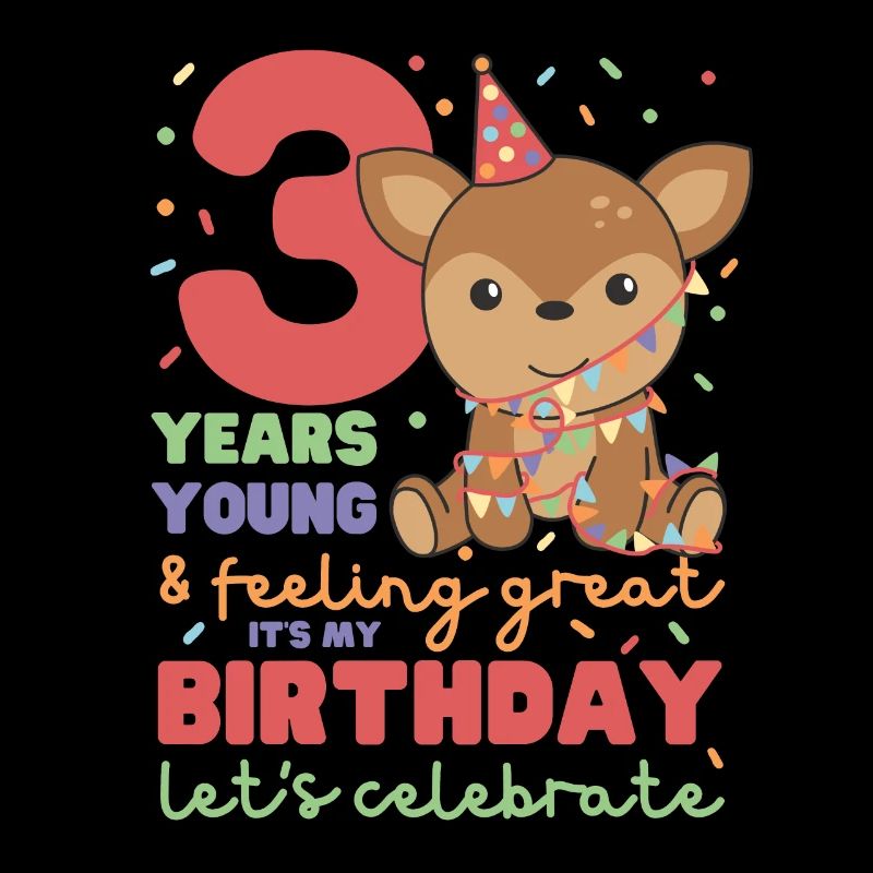 Deer for 3rd birthday Children three years old