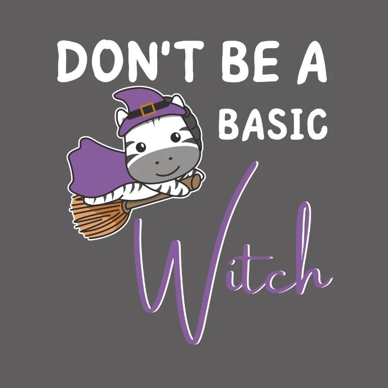 Zebra Halloween Hexen don't be a basic witch