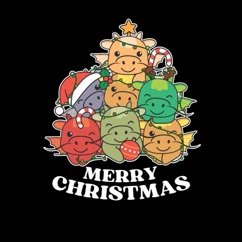 Frohe Weihnachten Drache Heiligabend Drachen