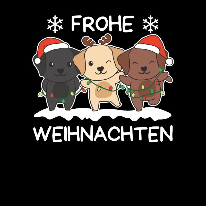 Frohe Weihnachten Labrador Heiligabend Hunde