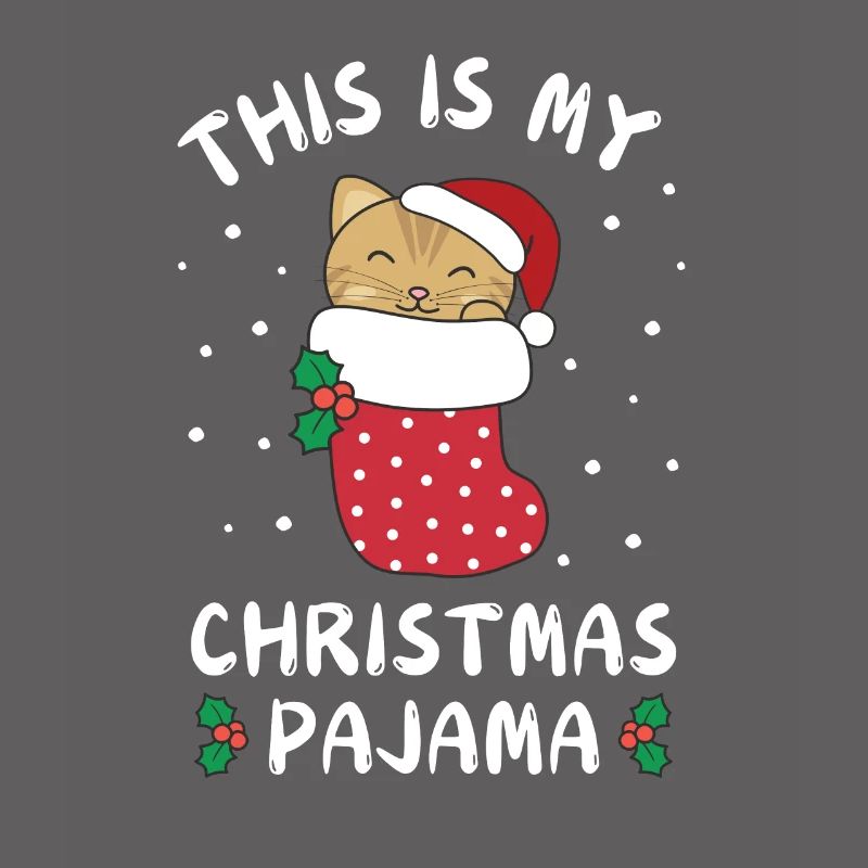 C’est mon pyjama de Noël, doux chat