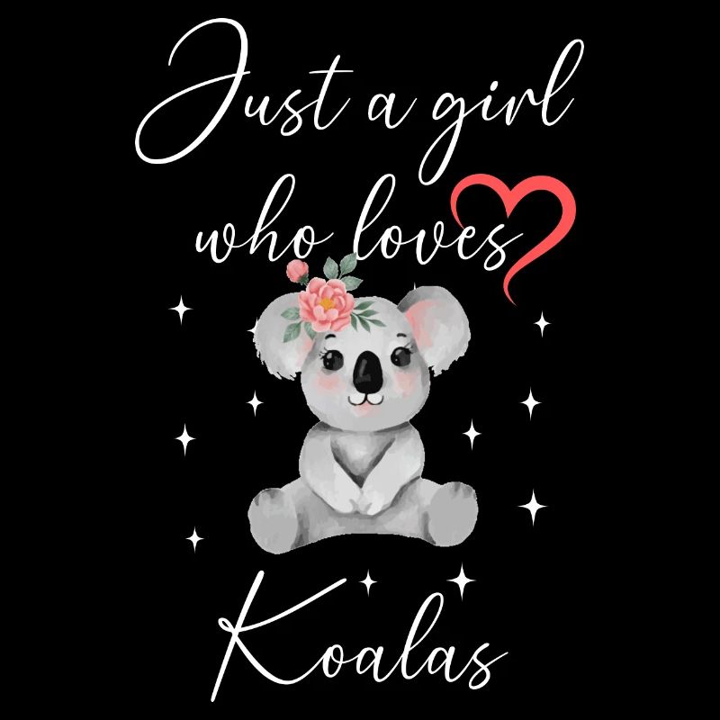 Frau Mädchen Liebe Herz Koalas