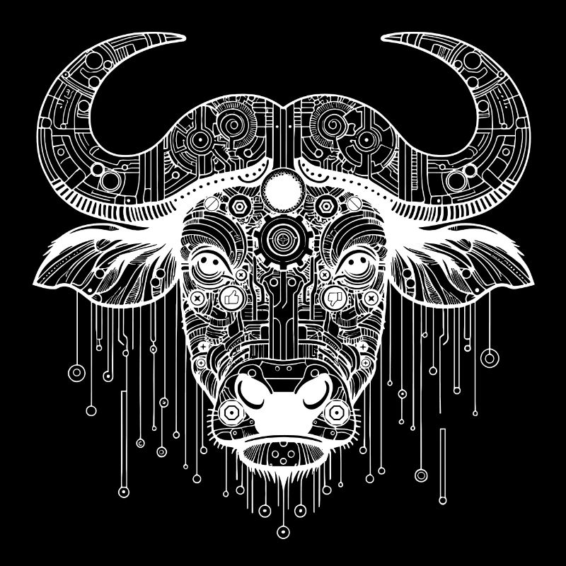 Buffle biomécanique - Design blanc