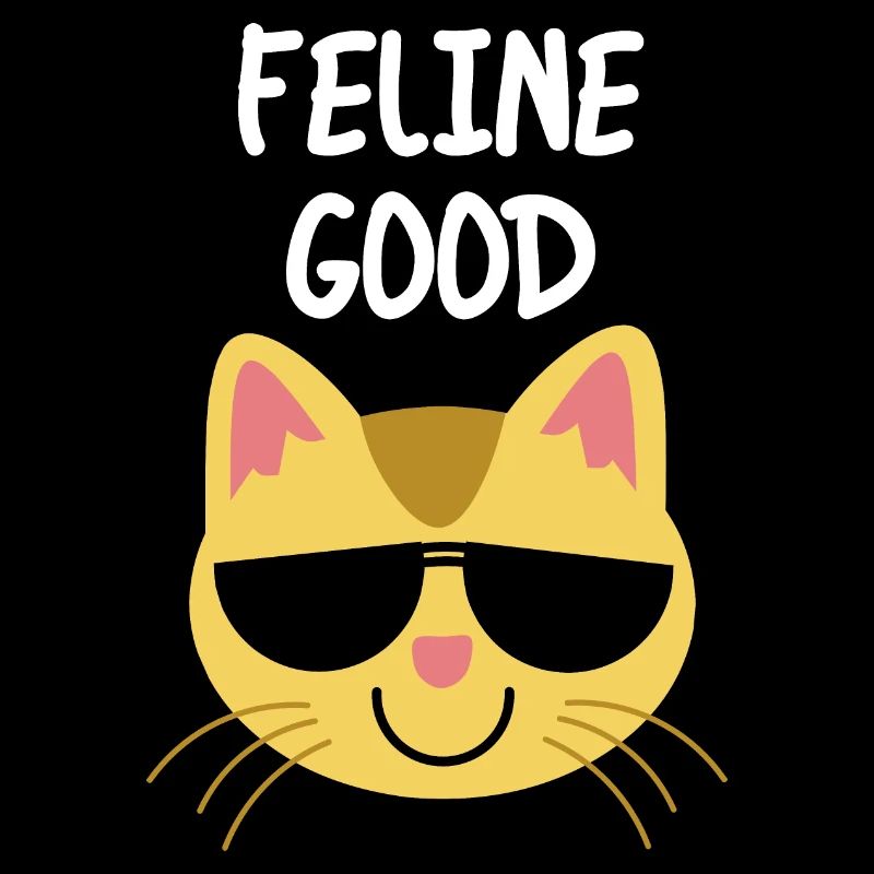 Feline Good : Se sentir bien chat jeu de mots citation