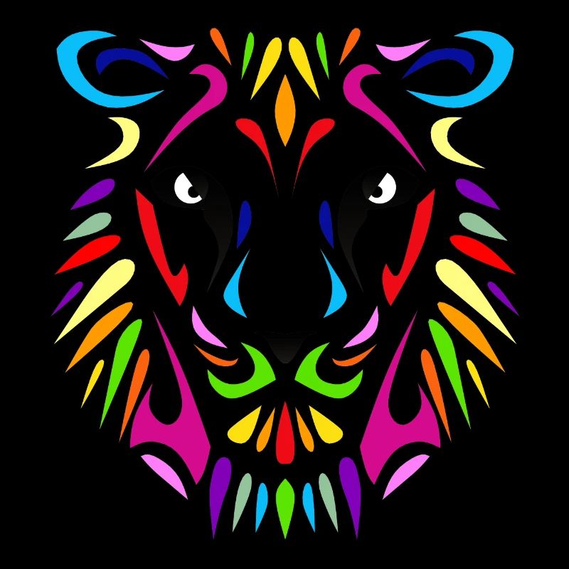 Lion Löwe Design Farbe