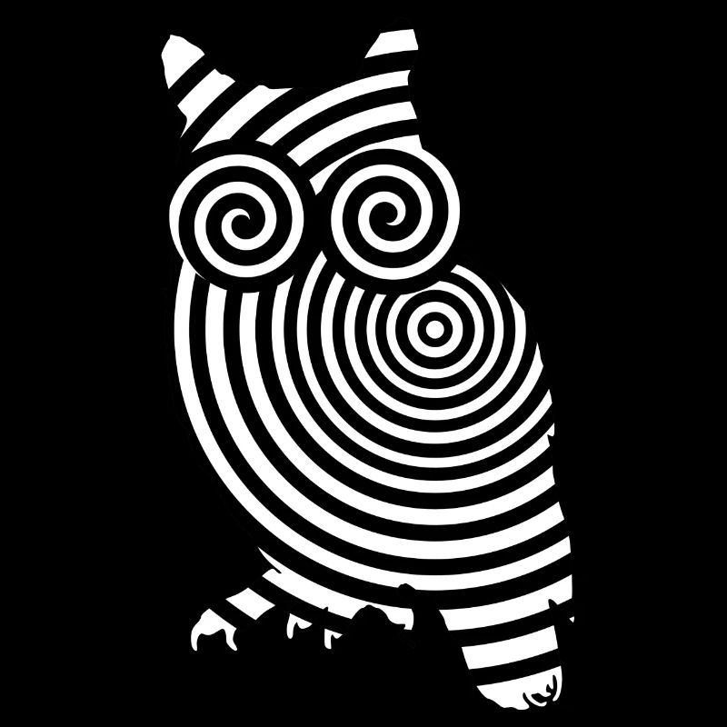 eule illusion augen optische täuschung lsd strudel