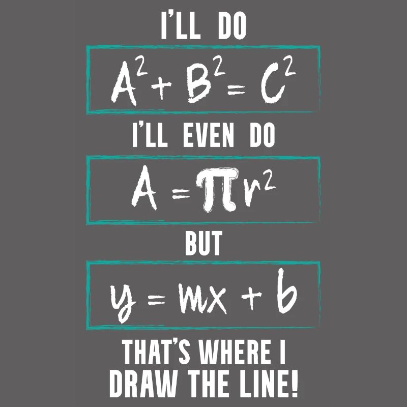 Funny Math Saying Equation Math Joke