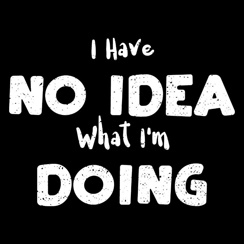 I Have No Idea What I'm Doing