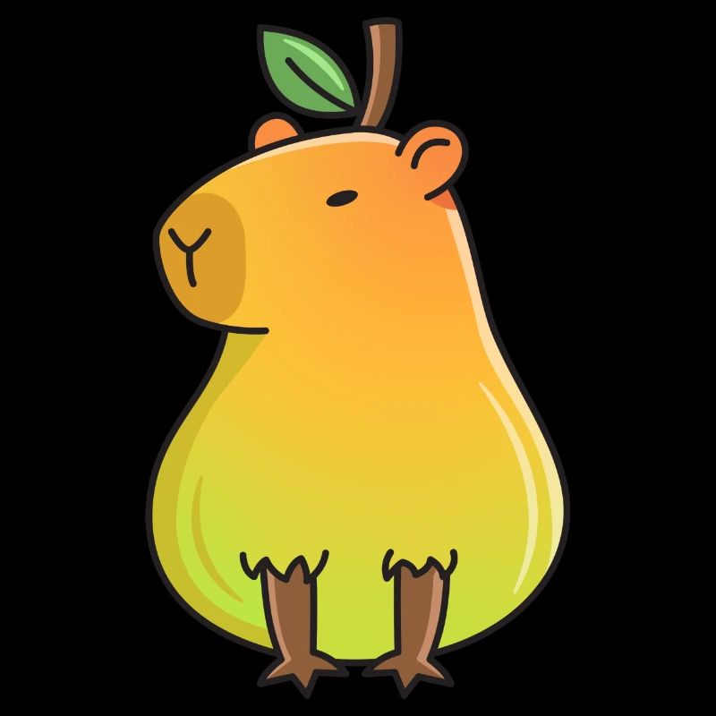 Capybara Pear Design for Capybara Lovers