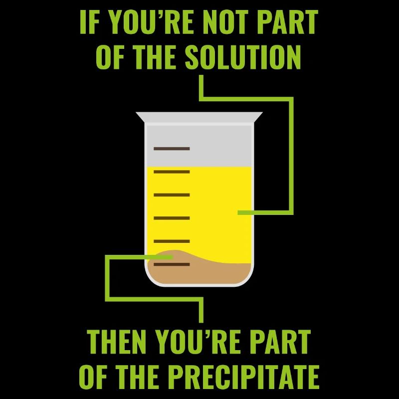 Solution precipitate Geschenk Chemie Wissenschaft