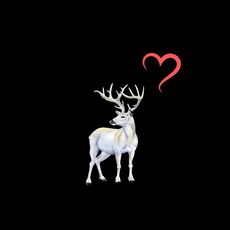 Frau Mädchen Liebe Herz Hirsch