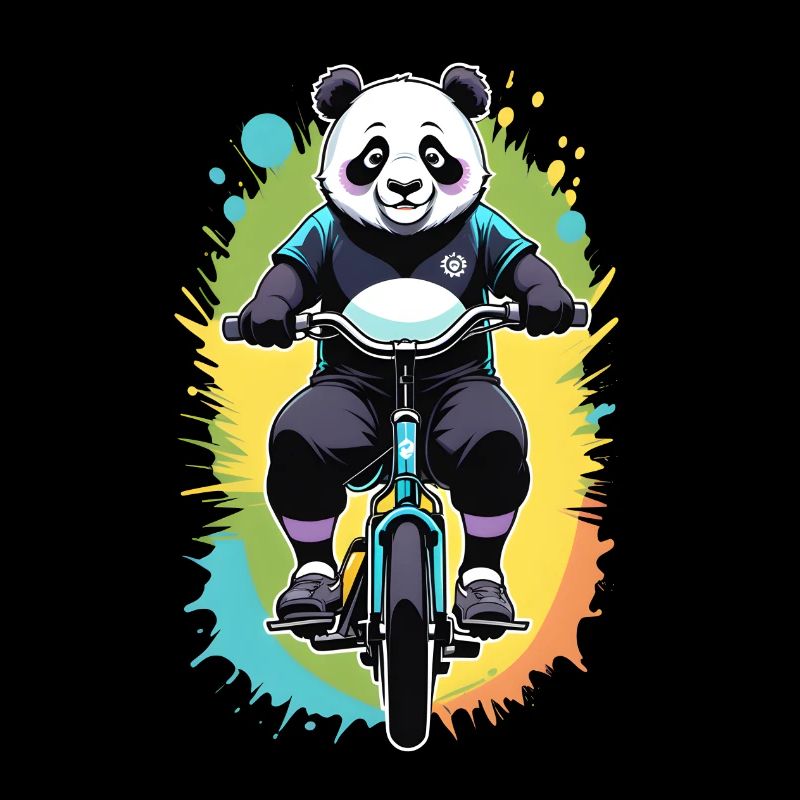 Panda Radfahrer