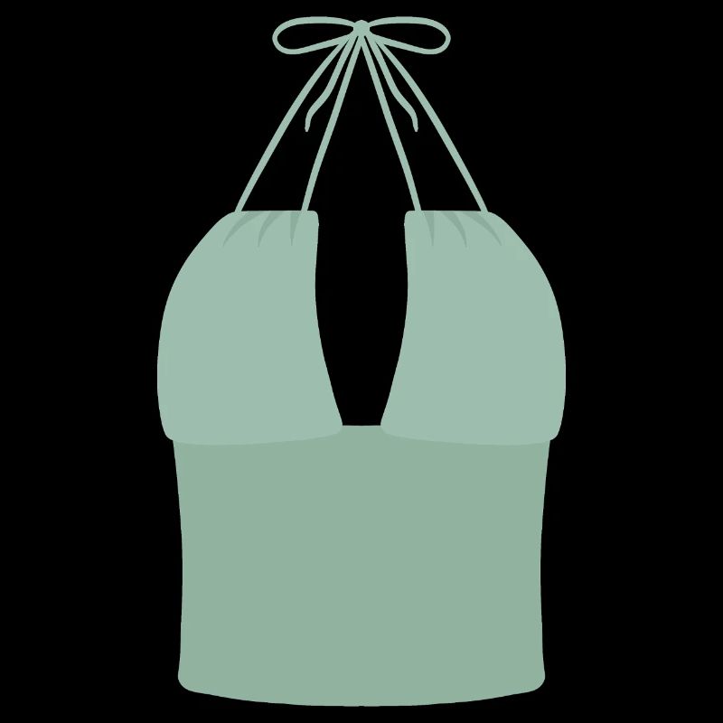 Haut bikini Mint Halter