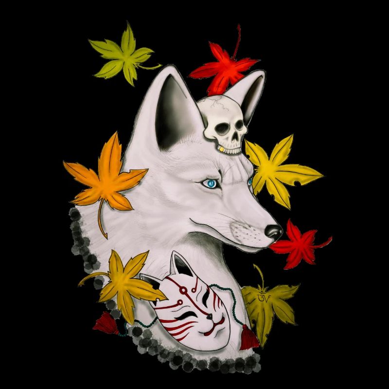 White Fox Kitsune