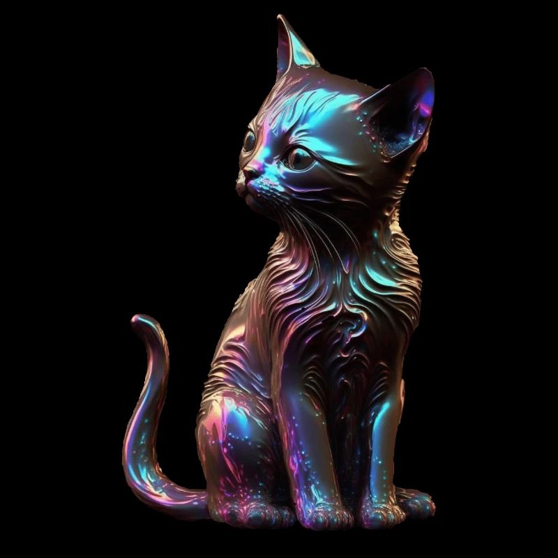 kitten phantasamal iridescent
