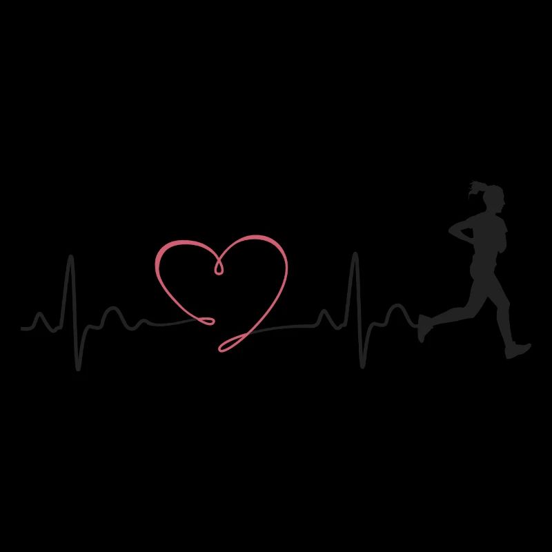 Runner Jogging Jogger Pulse Beat Gift