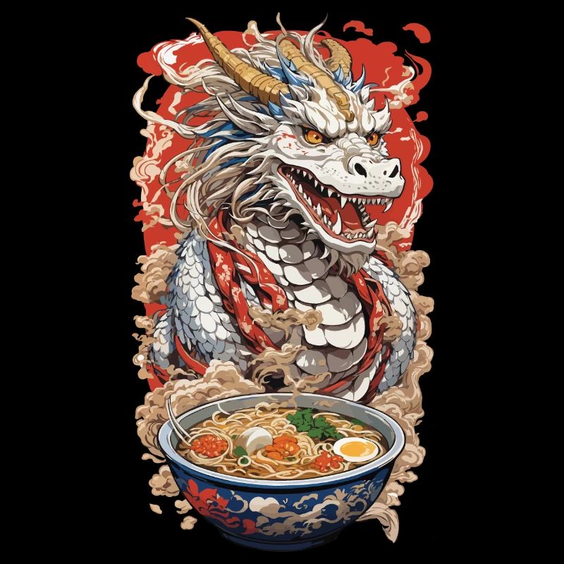 Anime Dragon & Ramen Noodle Soups Magic