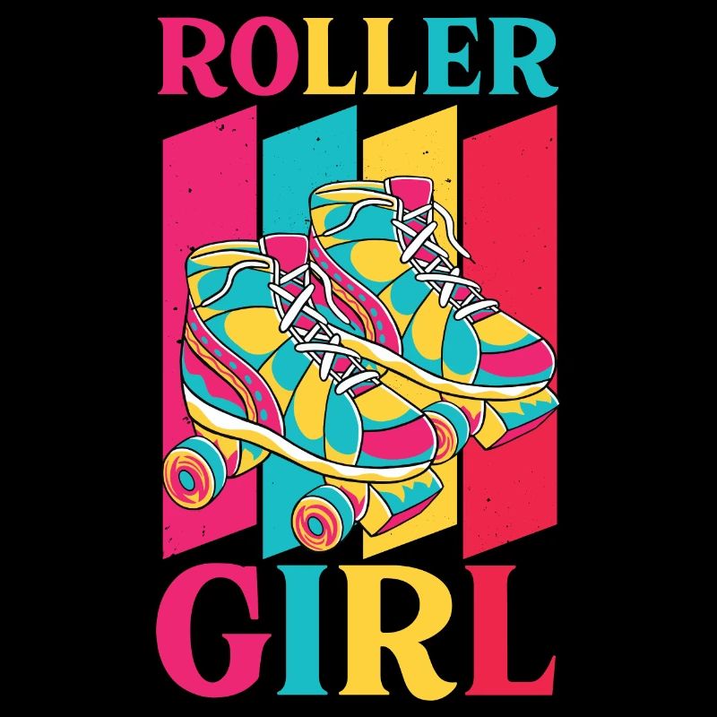 Roller Girl 70s 80s Retro Roller Skating