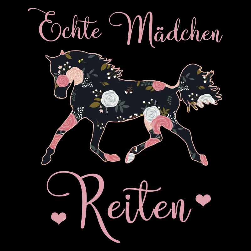 Echte Mädchen Reiten Pferde Geschenkidee