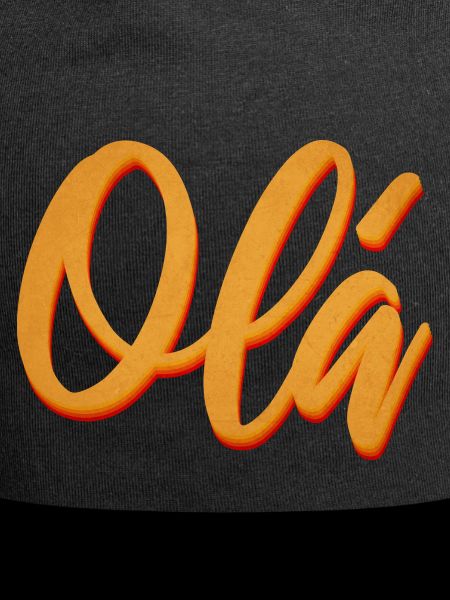 Olá Orange Script Tee