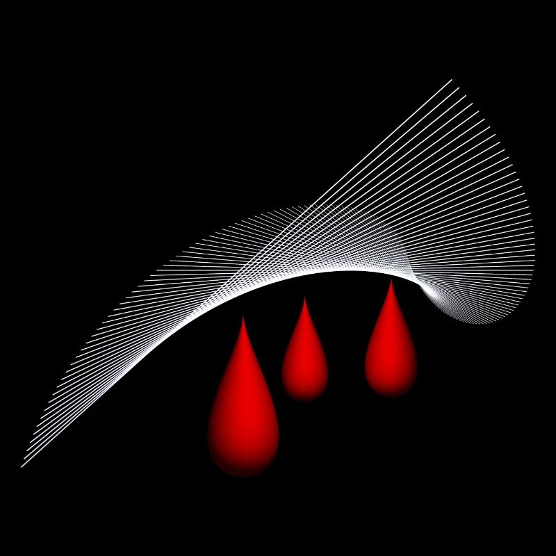 rote Tränen, red teardrops