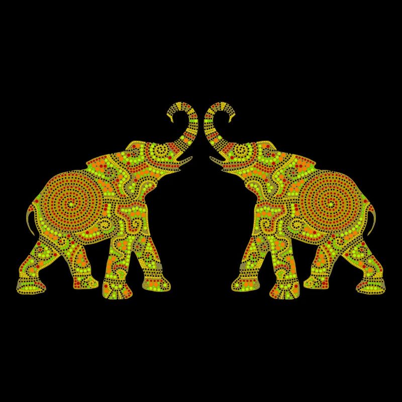 Wonderful Dot Work - Two ELEPHANTS3