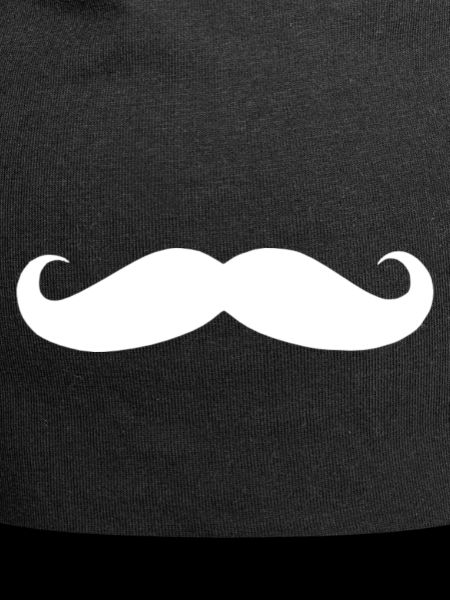 white mustache