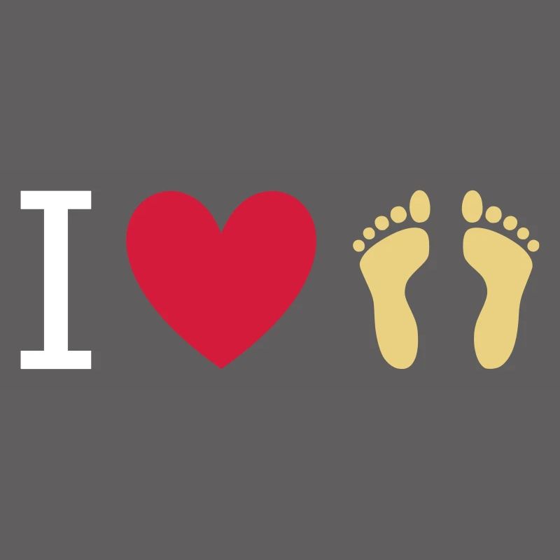 ★ couleurs de conception interchangeables ★ J'aime les pieds