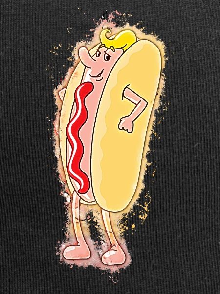 Hotdog Wurst hell glühend