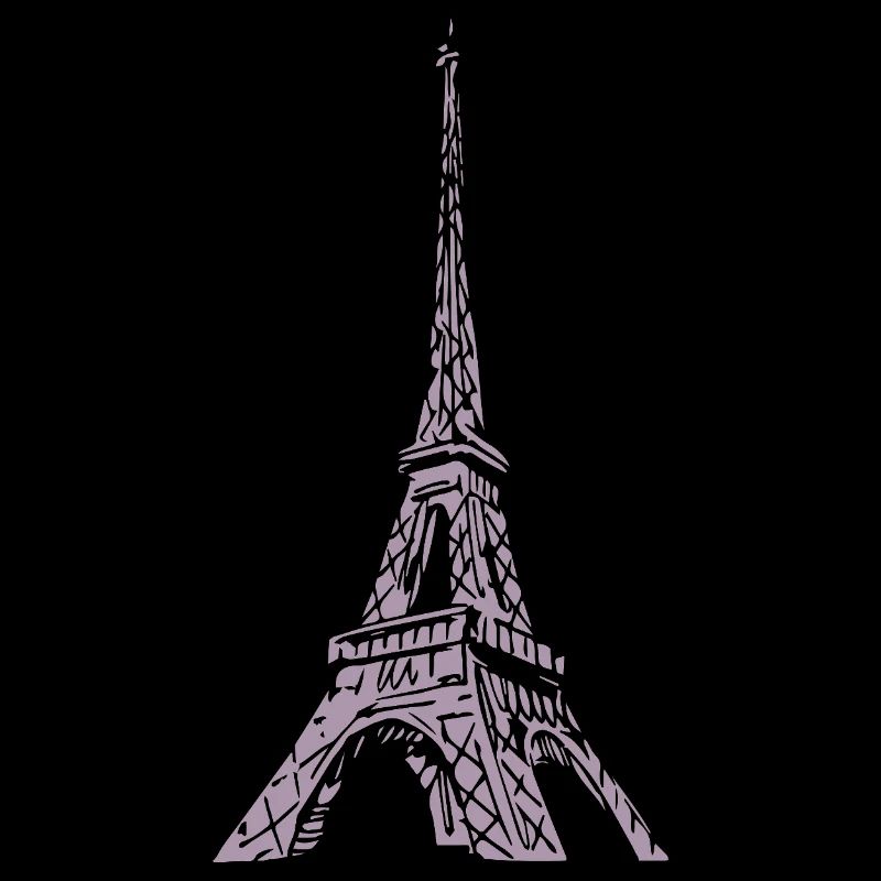 Eiffelturm Silhouette Paris Grunge Look