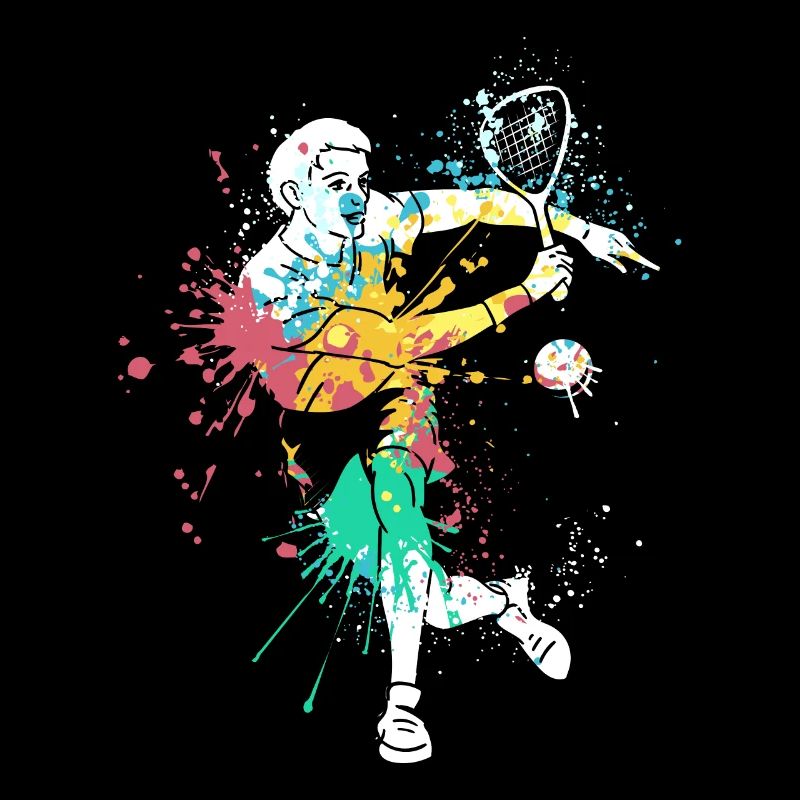 Splash art Squash sports for Squash player