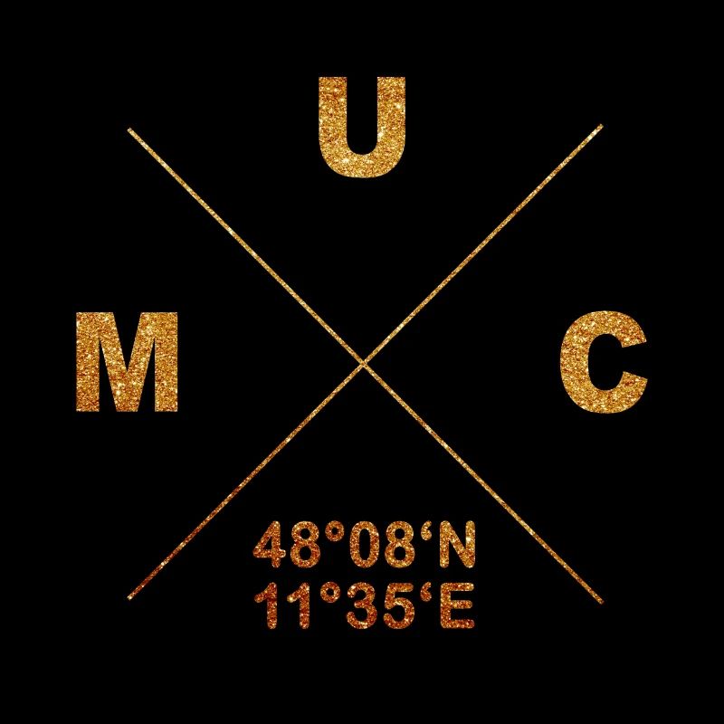 Munich MUC coordinates gift home Bavaria