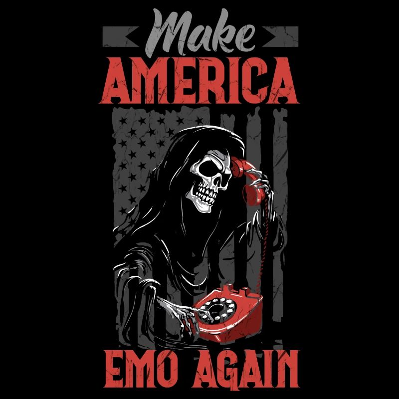Emoticon Make America Emo Again Emocore Esthétique