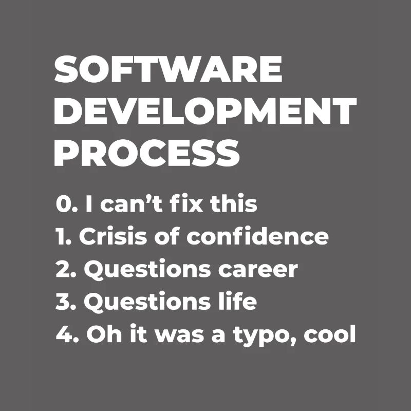 Software Development Process Programmer Coder Nerd