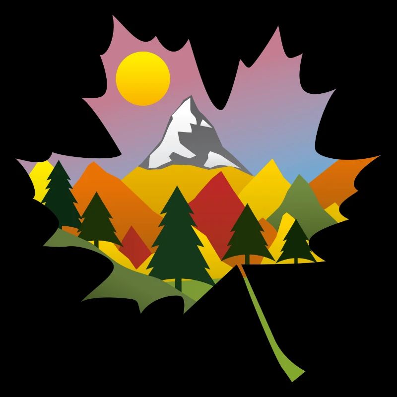 Mountain autumn leaf