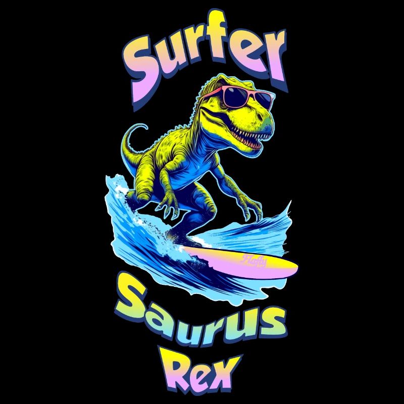 T-Rex en vacances 🏄