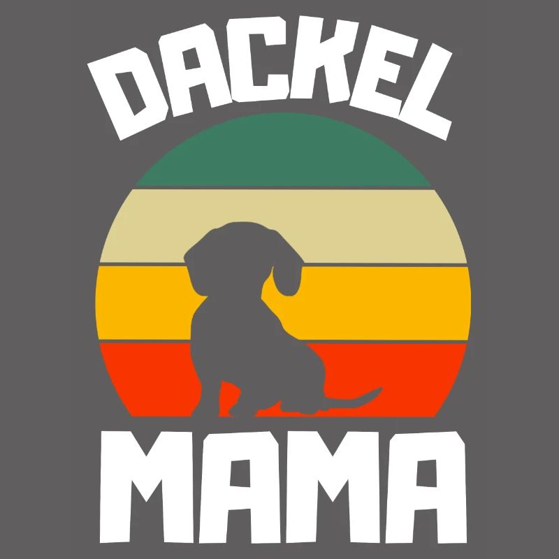 Hunde Mama Muttertag Retro Dackel